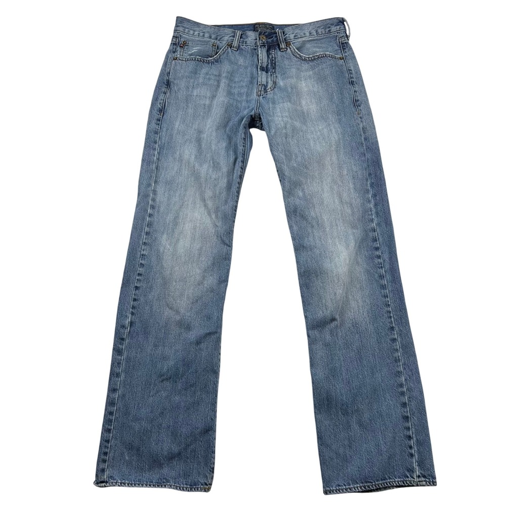 Polo Jeans Co Ralph Lauren Mens 32x32 (fits 32x31) Light Straight Leg Denim Y2K